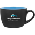 18 Oz. Matte Black/Glossy Sky Blue Bolzano Cup